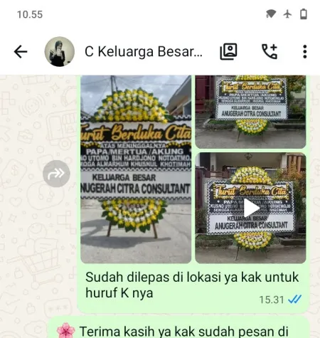 Pengiriman Papan Bunga Duka Pondok Ranji